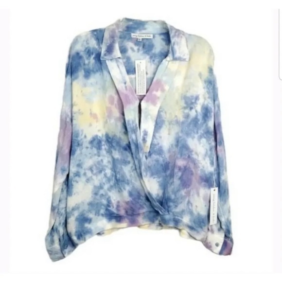 Young Fabulous & Broke Tops - NWT YOUNG FABULOUS & BROKE tie dyed long sleeve boho top YFB NEW